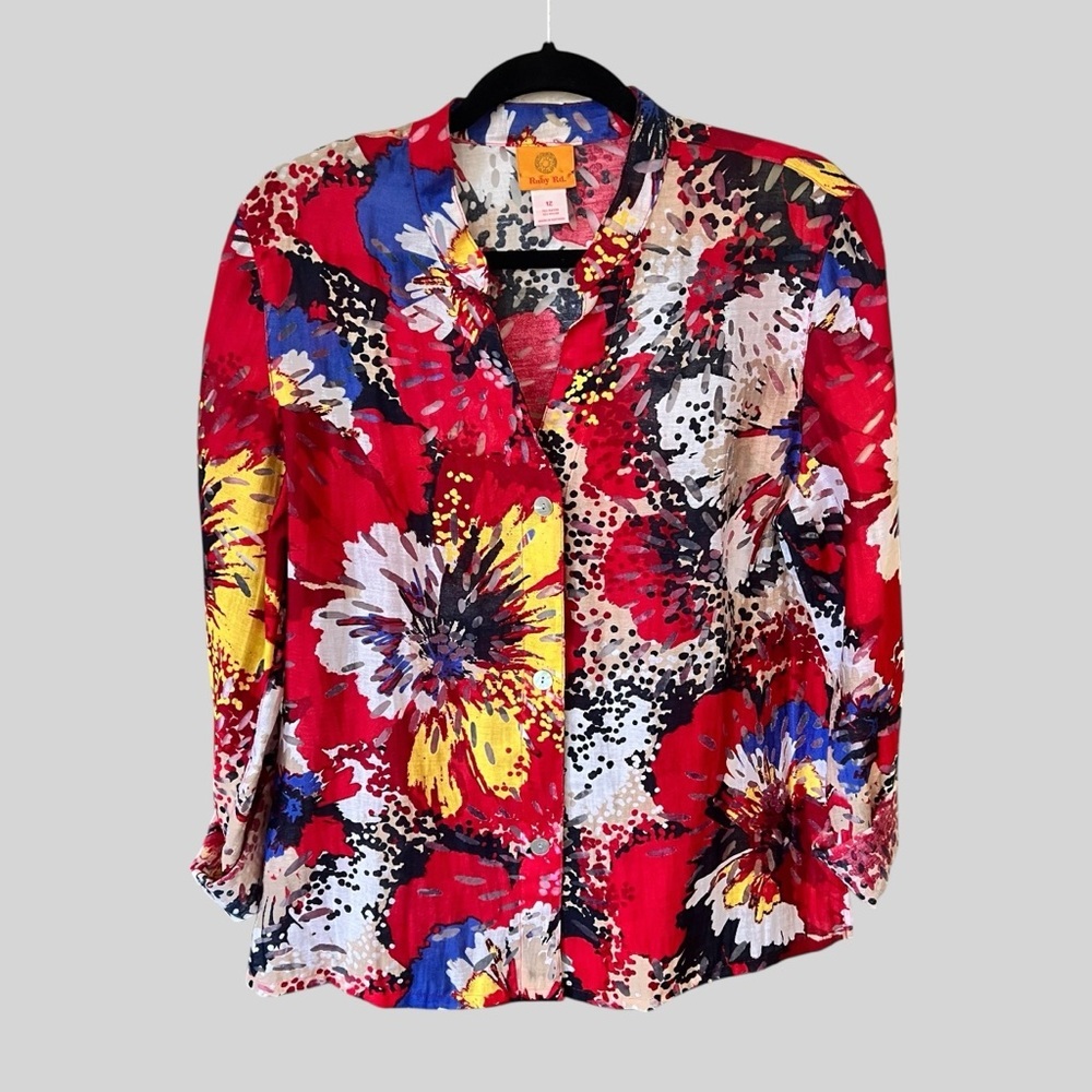 Ruby Rd. Multicolor Floral Top